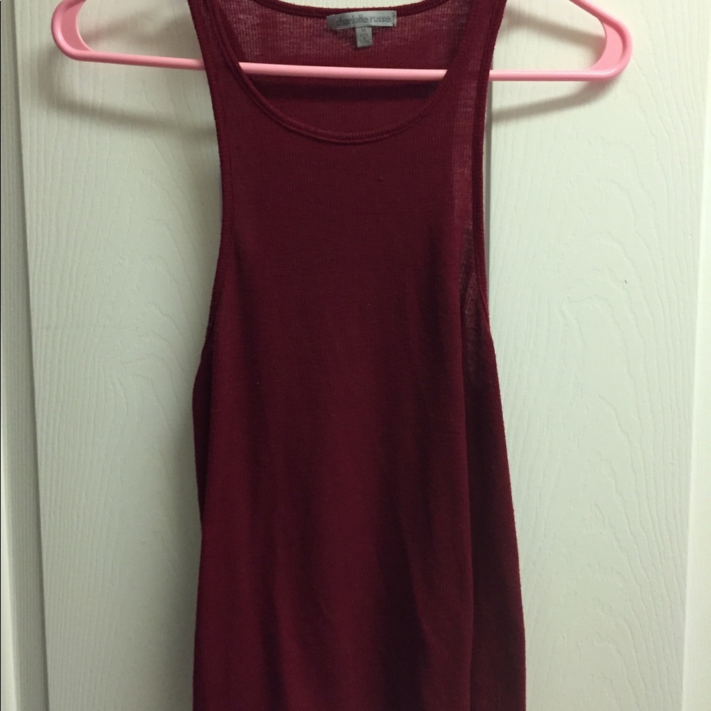 Charlotte Russe Ribbed Tank Top